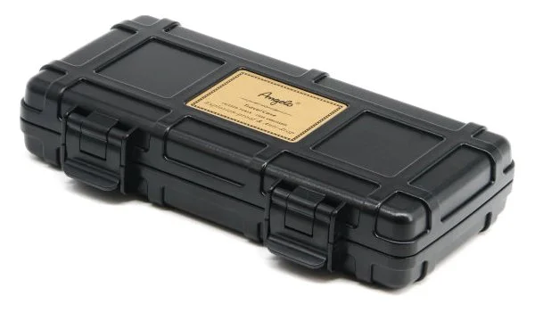 Angelo Triple Cigar Case Preto