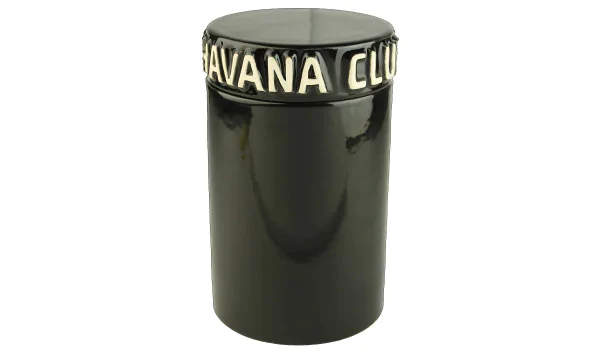 Frasco de charutos Havana Club Tinaja preto