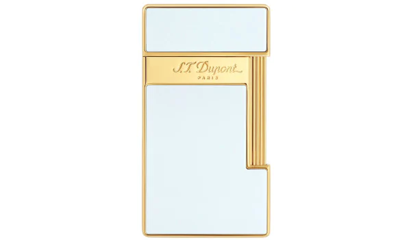 S.T. Dupont Isqueiro Slimmy Laca Branca Ouro 028004