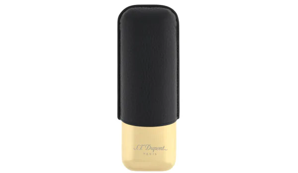 Estojo para 2 charutos S.T. Dupont Preto Dourado 183250