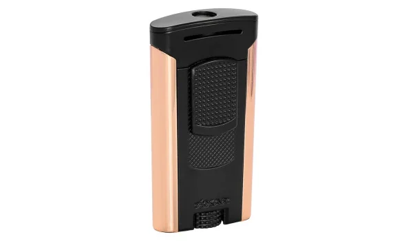 Isqueiro Xikar Astral Single Jet Preto Rose Gold